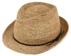 Fiebig Crochet Trilby Raffiastroh Lederoptik-Band  in beige Produktbild-Vorschau