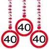 3 Verkehrsschild 40 Spiralhänger 75cm Produktbild-Vorschau 1