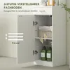 HOMCOM Badezimmerschrank hoch Badschrank Hochschrank schmal Produktbild-Vorschau 5