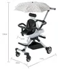 Doppelsitzer Kinderwagen mit Aluminiumrahmen, klappbar, Produktbild-Vorschau 8