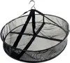 A black mesh drying net with a hook for hanging. Produktbild-Vorschau