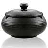 Aschenbecher mit Deckel, Keramik, Retro Design, für Innen Produktbild-Vorschau 2
