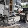 Aluminium Campingstuhl Klappstuhl Anglerstuhl Gartenstuhl Grau meliert Produktbild-Vorschau