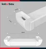A diagram showing the dimensions of a white plastic cable duct. Anteprima dell’immagine prodotto