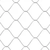 A close-up view of a gray metal mesh fence. Produktbild-Vorschau