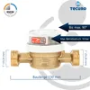 tecuro Wasserzähler mit Baulänge 130 mm, Q³ 4,0 m³/h, DN20, Produktbild-Vorschau 3