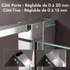 doporro Cabine de Douche Forme U 100x100x100 cm Pare-douche Voir les images du produit 6