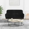 vidaXL Sitzbank Schwarz 110x76x80 cm Samt Produktbild-Vorschau 2
