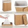 tectake® Wäschekorb 53 x 33,5 x 63 cm Produktbild-Vorschau 4
