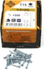 200x Universal Holzschrauben 3,5x25mm T15 Torx Produktbild-Vorschau 1