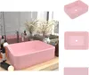 vidaXL Luxus-Waschbecken Matt Rosa 41x30x12 cm Keramik -  Produktbild-Vorschau 1