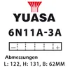 Batterie YUASA 6N11A-3A 11 AH Produktbild-Vorschau 2