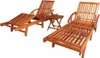 vidaXL Bains de soleil 2 pcs. avec table acacia massif Voir les images du produit 8