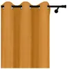 Ösenvorhang aus Velours 140x240 cm Senfgelb Velvet Produktbild-Vorschau 4