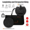 BigDean 3 Stück Filztasche groß in Anthrazit für Kaminholz Produktbild-Vorschau 4