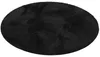 Luxus Super Soft Hochflor Teppich Silky Schwarz Rund, Produktbild-Vorschau 2