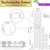 Technical data and dimensions for outdoor louvered doors. Produktbild-Vorschau