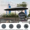 COSTWAY ombrellone doppio 380x200cm con manovella e 12 Anteprima dell’immagine prodotto 4
