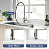 LED Infrarot Sensor Wasserhahn Küche Mit Ausziehbare Brause Produktbild-Vorschau 13