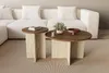 Skye Decor, Kaffeetisch-Set (2 Teile), Walnuss & Travertin, Produktbild-Vorschau 2
