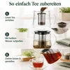 VIVIANA Teekanne Borosilikatglas 1300ml – Edelstahl-Sieb, Produktbild-Vorschau 4