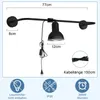 ZMH Wandleuchte Innen Schwarz Wandlampe  Wandbeleuchtung Produktbild-Vorschau 2
