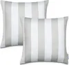2er Set Kissenbezug 45x45 Dekokissen Kissenhülle Streifen Produktbild-Vorschau 1
