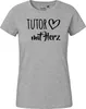 Huuraa Damen T-Shirt Tutor mit Herz L Sport Grey Bio Produktbild-Vorschau 2
