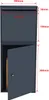 Skrzynka na listy Wiltec szara 410 x 385 x 720 mm, skrzynka Podgląd zdjęcia produktu 5
