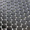 Keramik Knopf Mosaik Fliesen Harlingen Schwarz Glänzend Produktbild-Vorschau 2