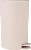 A beige pedal trash can is shown against a white background. Anteprima dell’immagine prodotto