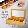 Lumaland Cuisine Teebox aus Bambus mit 10 Fächern ca. 36,7 Produktbild-Vorschau 5