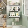 WOLTU 3er Set Kinder Bücherregal, Wandregal, aus Produktbild-Vorschau 2