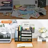 Schreibtischaufsatz Schreibtisch Organizer mit Aktenhalter Produktbild-Vorschau 4