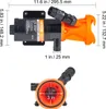 VEVOR Draagbare vuilwaterpomp, 12V, 45 liter/minuut, Productafbeelding-voorbeeld 8