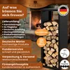 BLACK OAK Kaminholzregal YELLOWSTONE 113×38×35cm – Stahl Produktbild-Vorschau 6