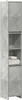 A tall, narrow bathroom cabinet with a concrete-like finish. Anteprima dell’immagine prodotto