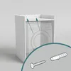 Relaxdays Waschmaschinenschrank, Regal über Waschmaschine & Produktbild-Vorschau 6