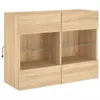 Tv-wandmeubel met LED-verlichting 78,5x30x60,5 cm sonoma Productafbeelding-voorbeeld 5