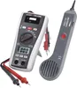 A digital multimeter and a signal probe are displayed against a white background. Produktbild-Vorschau