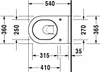 DURAVIT 42250900A1 Starck 3 WC súprava, DuraFix, nízke Náhľad obrázku produktu 7