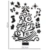 10er Set 42cm Schneespray Fenster Schablonen Weihnachten - Produktbild-Vorschau 7
