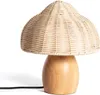 Tischlampe Holz und Rattan Karava Natürlich Produktbild-Vorschau 1