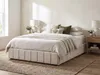 Lit double en velours avec coffre "Meribel" - Beige - 140 x Voir les images du produit 2