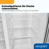 Exquisit SBS520-CF-040E, Stojací, Americká dvířka, Černá, 2 Náhled obrázku produktu 6