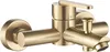 A close-up studio shot of a brushed gold bathtub faucet. Produktbild-Vorschau