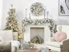 BELIANI Weihnachtsgirlande Weiß Kunststoff 180 cm mit LED Produktbild-Vorschau 2