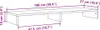 vidaXL Support d'écran Blanc 100x27x10 cm Bois composite Voir les images du produit 7