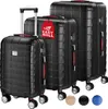 MONZANA® Set de valises Exopack Champagne 3 pièces Serrure Voir les images du produit 1