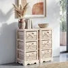 súprava 2 políc komoda s 3 zásuvkami na košíky 58x25x28cm, Náhľad obrázku produktu 1